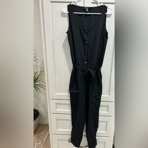 Like New Lauren Ralph Lauren Black Sleeveless Jumpsuit